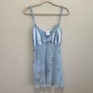 Secret Treasures Blue Floral Chemise